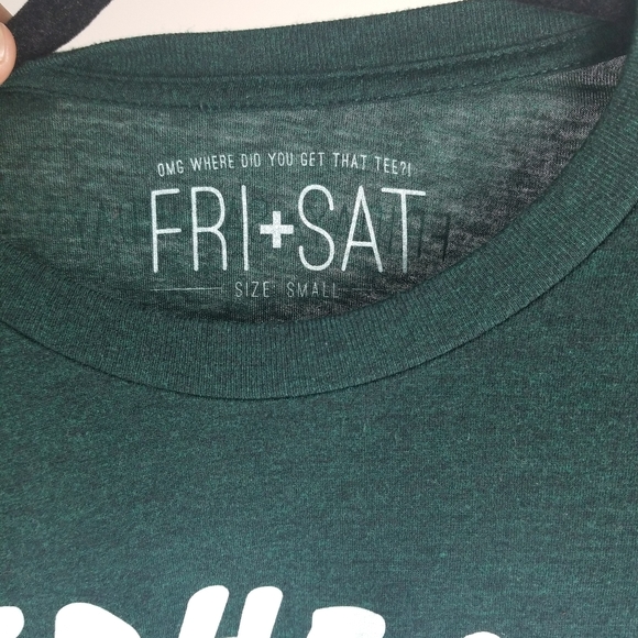 Friday+Saturday Graphic Green Tee - Picture 3 of 5